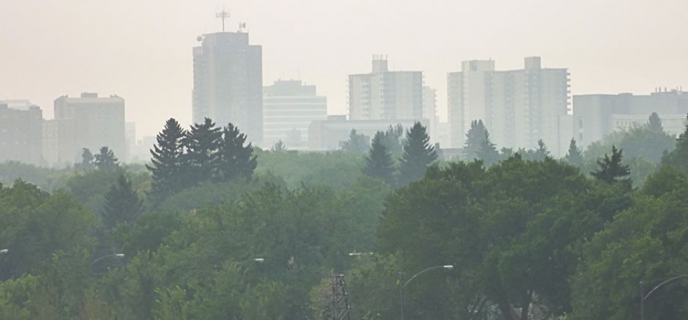 A smokey day in Saskatoon
